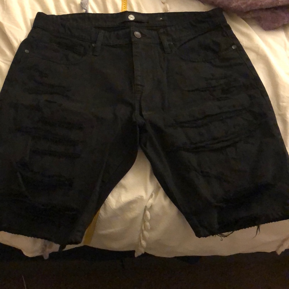 Jordan Craig Men’s Shorts , 36w 21 inseam , Black w Cuts